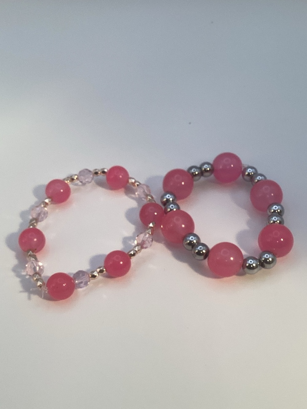 Pink Beaded Stretch Bracelet Set - Women's Jewelry - Picture 4 of 8